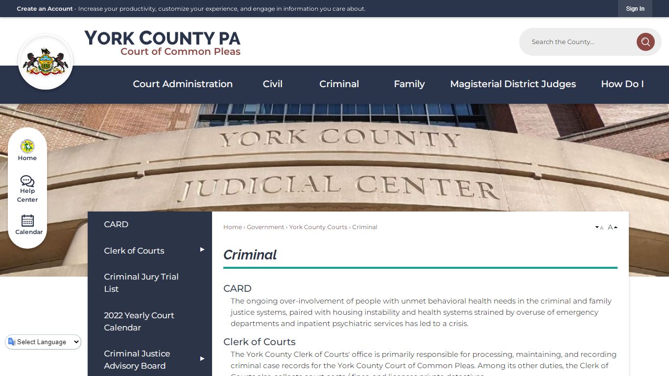 Criminal | York County, PA